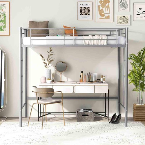 Space saving metal - loft, bed