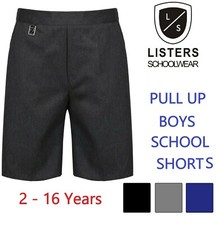 Boys Pull Up Shorts Pull On