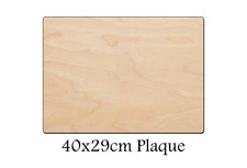 Wooden Rectangle Shape 40x29cm Craft Blank Birch Plywood Plaque Sign Pyrography