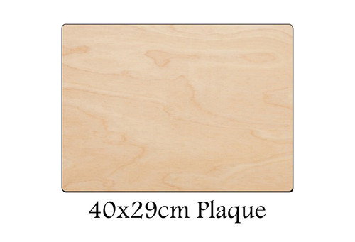 Wooden rectangle shape - shape, 40x29cm