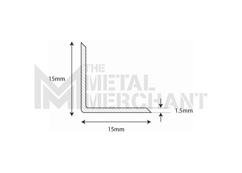 Aluminium angle equal - equal, &
