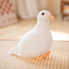 Simulation Pigeon Bird Soft Plush Toy Realistic Soft Stuffed Bird Kids HBD Gifts