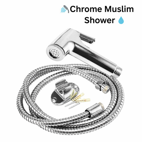 Chrome muslim shower head - head, &