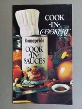 1970s "HOMEPRIDE COOK-IN-SAUCES"  RECIPE BOOKLET "COOK-IN-COOKERY"
