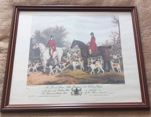 Framed hunting print william - framed,
