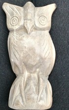 Collectible Soapstone Owl Figurine{EST** GBP £23 VAT20%+POST INC