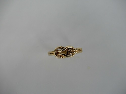 10k yellow gold - gold, knot