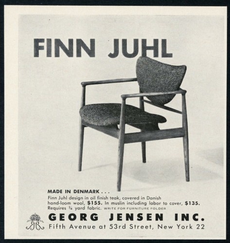 1955 finn juhl danish modern - juhl,
