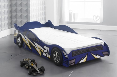Kids blue race car - kids,