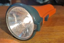 Vintage 1970s Ever Ready Torch Retro Orange Fully Working condition 