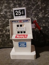 Tin Toy 1970's Buddy-L USA "FILL-R-UP GAS PUMP" Battery Operated +Mechanism