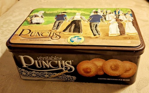 Vintage french biscuit - vintage, tin