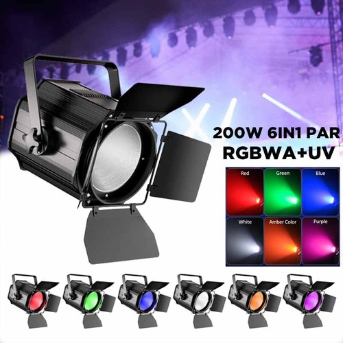 200w rgbwa 6in1 led par - uv,
