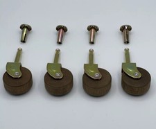 Medium 1 5/8" Hardwood Casters