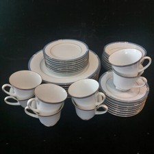 Vintage Boots Blenheim Blue & Gold China Dinner Set Plates Bowls Tea Set