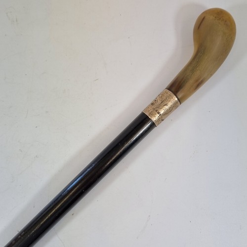 Antique horn topped wooden - antique,