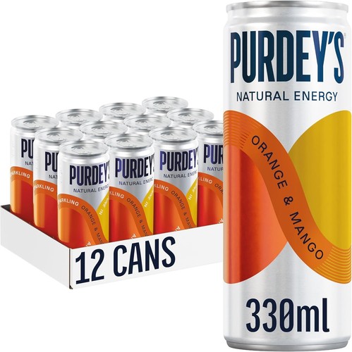 Purdey orange mango - orange, 330ml