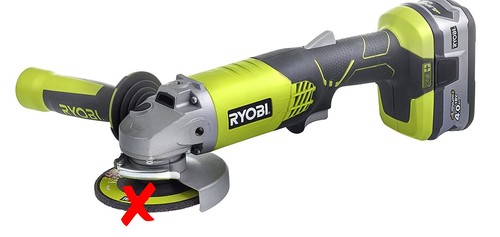 Ryobi 115mm 18v one - 115mm, cordless