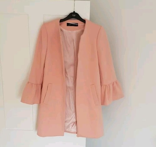 Zara pale pink coat - pale,