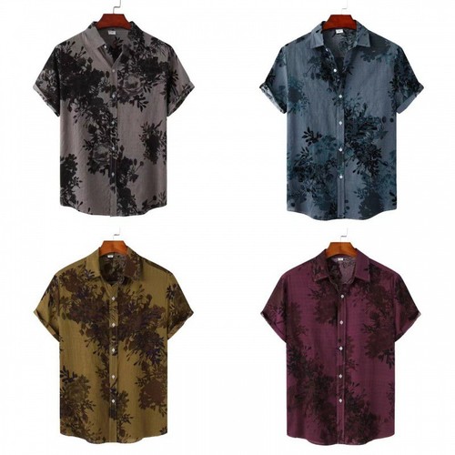 Men hawaiian shirt - men, short