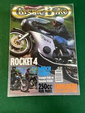 CLASSIC BIKE AUG 1995 ROCKET 4 TRIUMPH T140 OR YAM XS650 250 MINI MANX LAVERDA 5