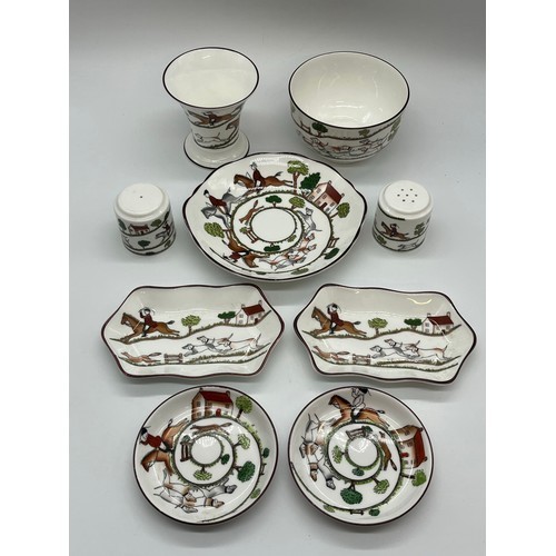 Pieces coalport hunting - of,