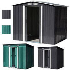 Metal Garden Shed 4 X 6, 6 X 8, 8 X 8, 10 X 8 ft Storage with Base Frame Sheds