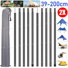 2pcs Tent Tarp Poles Universal