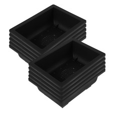  12 Pcs Rectangle Planting Container Planter for Indoor Plants Flower Pot