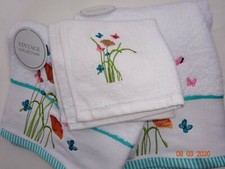 Bath, Hand Face Towels. White