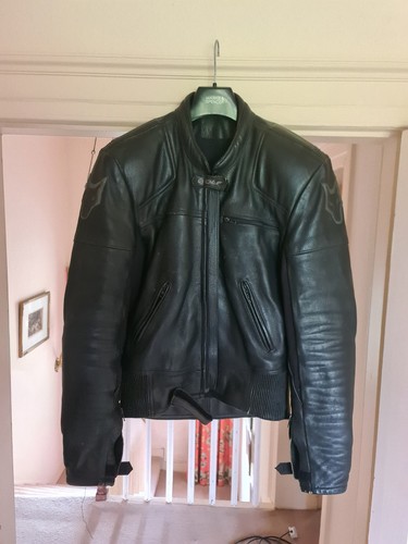 Wolf leather motorcycle jacket - wolf,