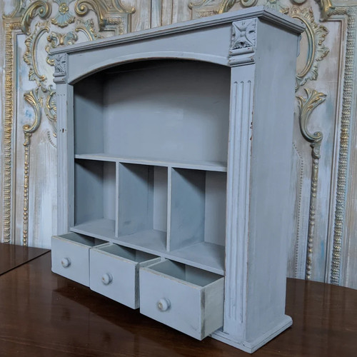 New grey french bookcase - grey,