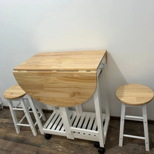 Small wooden kitchen table bar - small,