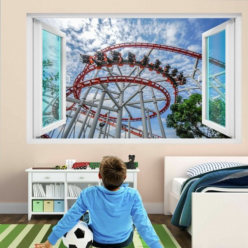 Roller coaster ride wall - coaster,