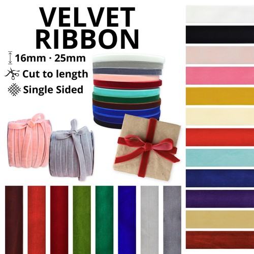 Velvet ribbon 16mm - 25mm,