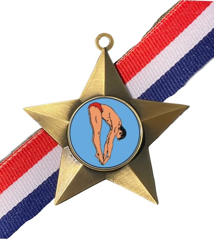 Male diving award personalised - male,