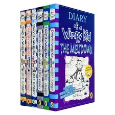 Diary of a Wimpy Kid Series 12-17 Collection 6 Books Set By Jeff Kinney Getaway