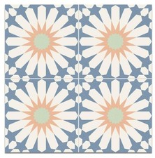 4 X ALHAMBRA Encaustic TILES 33.15cm each
