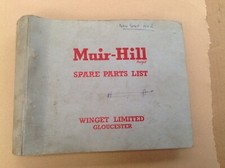 Muir - Hill BD6 Tractor Shovel Spare Parts Catalogue