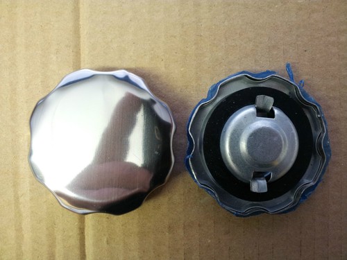 Metal fuel tank cap lid - metal,