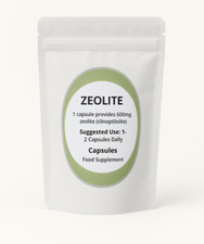 Zeolite 600mg Capsules | Natural Detox Cleanse | Heavy Metal Remover | Vegan
