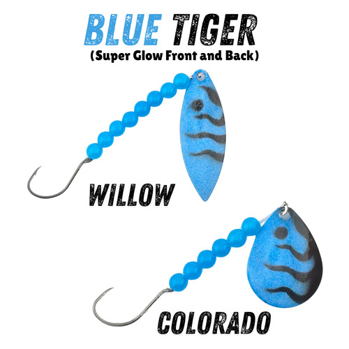 Glow blue tiger - blue,