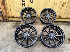 18" x 8J ET40 5x100 FLAT BLACK