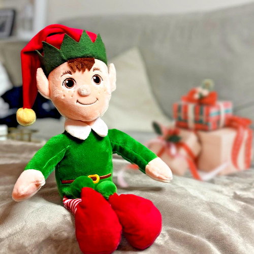Green elf plush soft - elf,