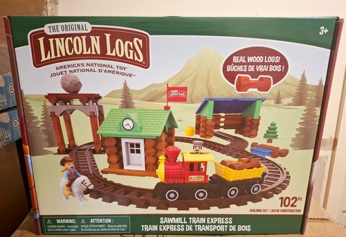 Lincoln logs sawmill train - -,