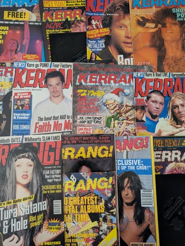 Vintage kerrang magazine - vintage,