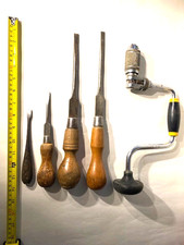 Vintage wooden handled screw