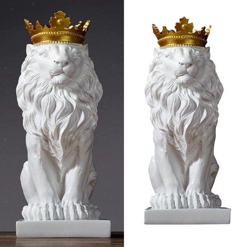 Resin lion sculpture home - sculpture,