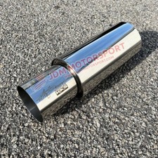 Outlet 4.0 / Inlet 2.5 Inches HKS HI-POWER UNIVERSAL SINGLE EXHAUST MUFFLER