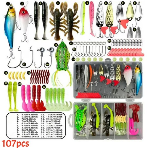 107pcs fishing lures - 107pcs,